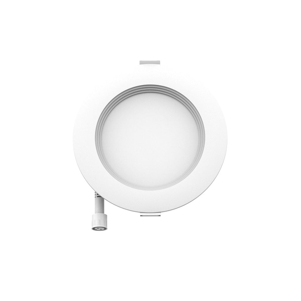 4" Inch Baffle Trim 2 Hour Fire Rated Recessed Light Slim Canless LED Wafer Lights - Wet Rated - 5CCT 2700K-5000K - 900LM