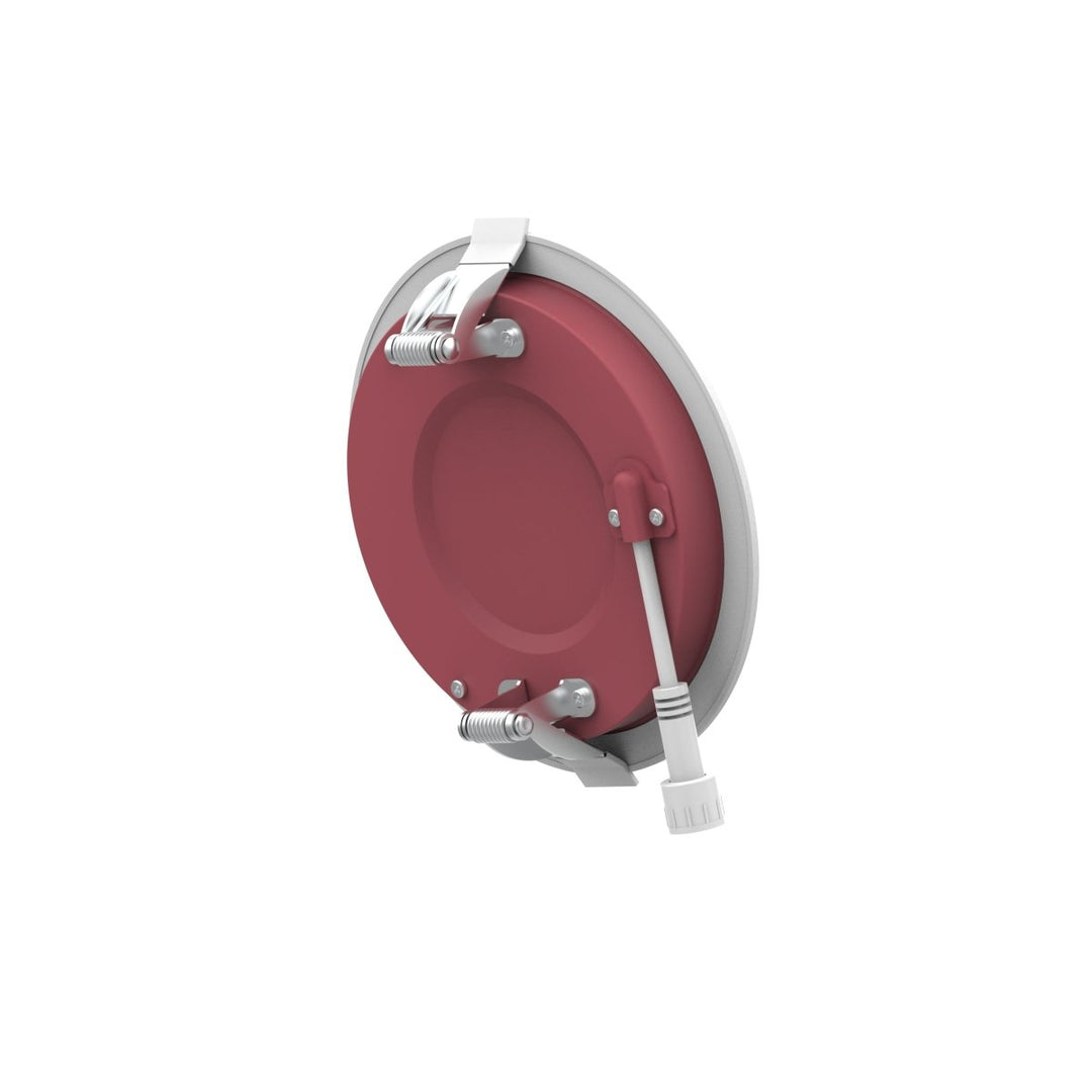 4" Inch Baffle Trim 2 Hour Fire Rated Recessed Light Slim Canless LED Wafer Lights - Wet Rated - 5CCT 2700K-5000K - 900LM