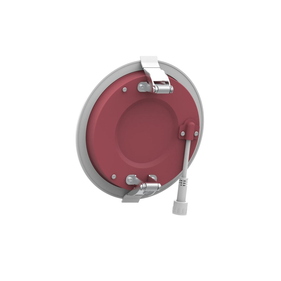 4" Inch Baffle Trim 2 Hour Fire Rated Recessed Light Slim Canless LED Wafer Lights - Wet Rated - 5CCT 2700K-5000K - 900LM