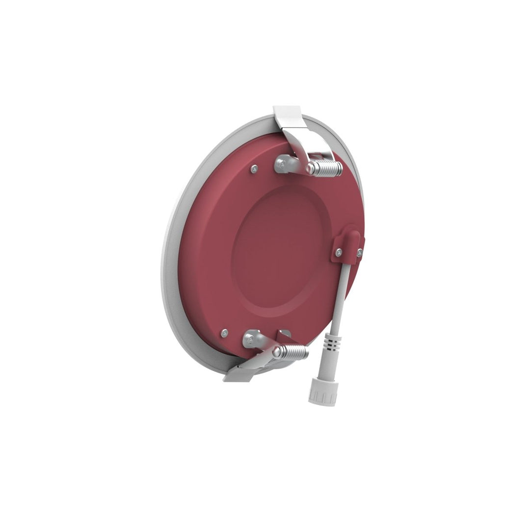 4" Inch Baffle Trim 2 Hour Fire Rated Recessed Light Slim Canless LED Wafer Lights - Wet Rated - 5CCT 2700K-5000K - 900LM