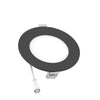 4" Inch Black 2 Hour Fire Rated Recessed Light Slim Canless LED Wafer Lights - Wet Rated - 5CCT 2700K-5000K - 900LM