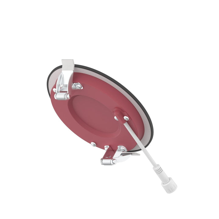 4" Inch Black 2 Hour Fire Rated Recessed Light Slim Canless LED Wafer Lights - Wet Rated - 5CCT 2700K-5000K - 900LM