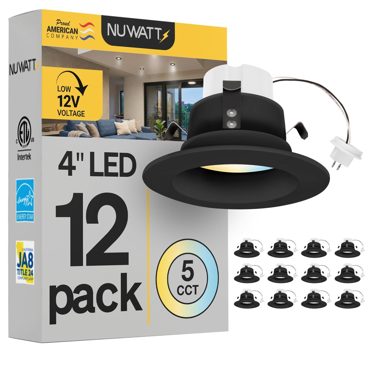 Zouzai 12 Pack 4 Inch Black 5cct Reset Ultra Thin | INDIA