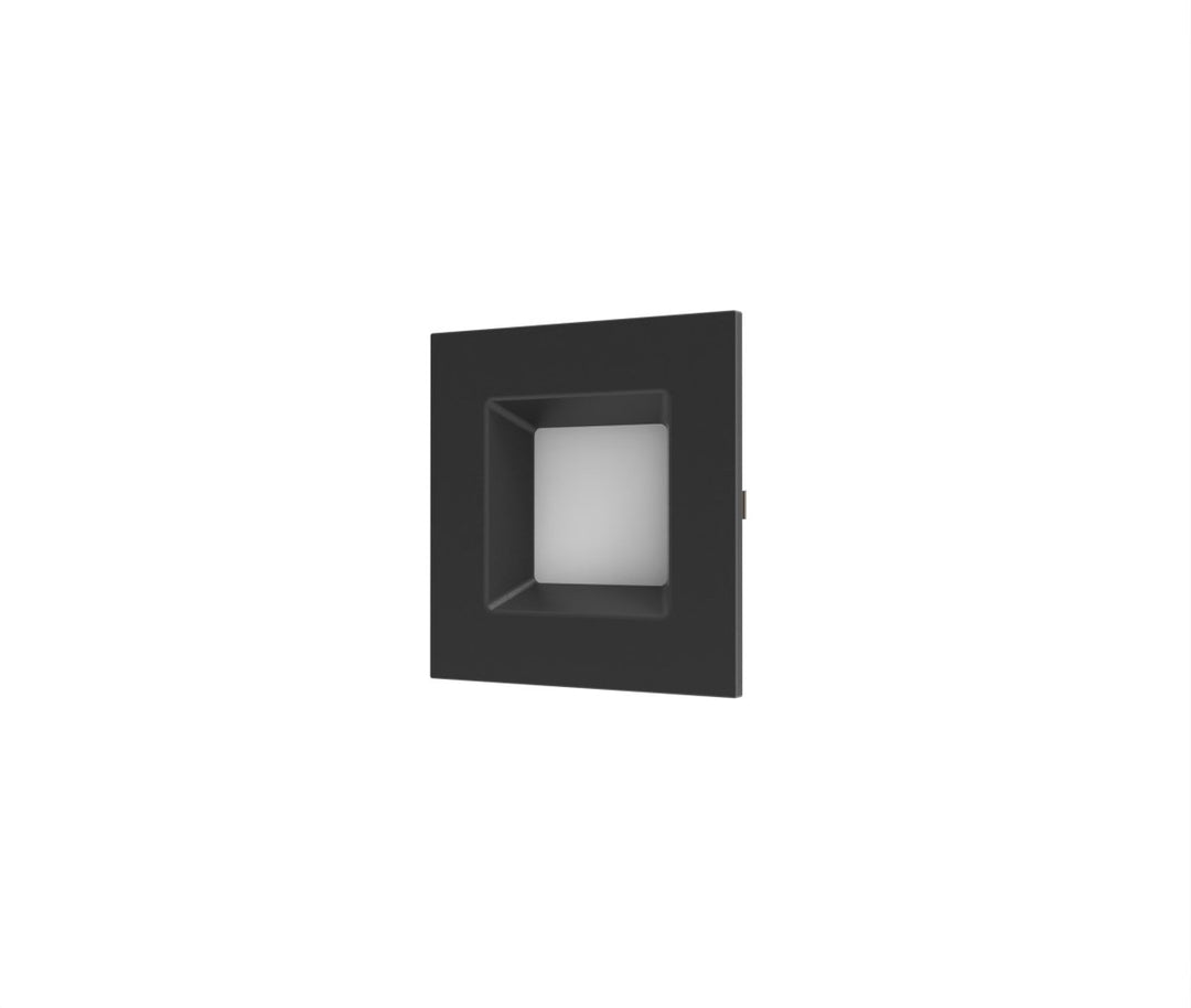 4" Inch Black Square Recessed Lighting Retrofit Can Lights - Wet Rated - 5CCT 2700K-5000K - 750LM