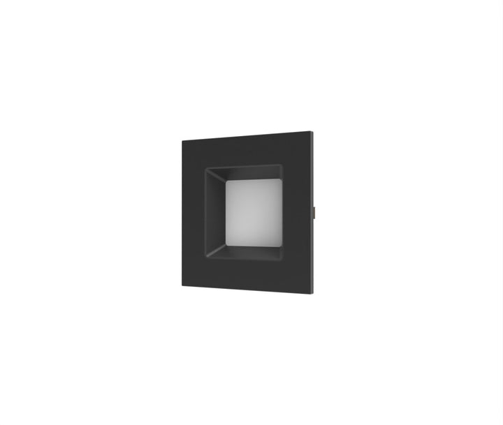 4" Inch Black Square Recessed Lighting Retrofit Can Lights - Wet Rated - 5CCT 2700K-5000K - 750LM