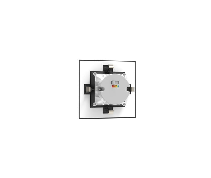 4" Inch Black Square Recessed Lighting Retrofit Can Lights - Wet Rated - 5CCT 2700K-5000K - 750LM