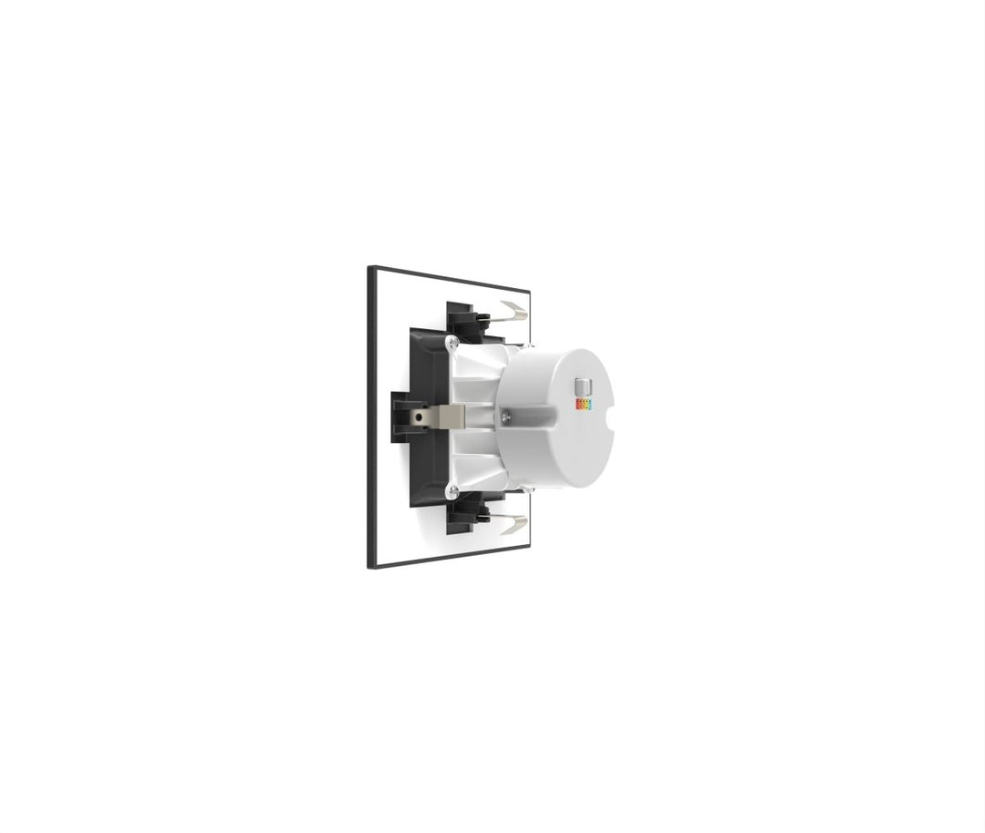 4" Inch Black Square Recessed Lighting Retrofit Can Lights - Wet Rated - 5CCT 2700K-5000K - 750LM
