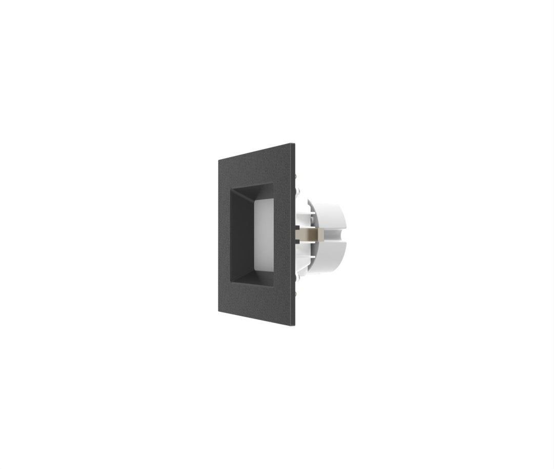 4" Inch Black Square Recessed Lighting Retrofit Can Lights - Wet Rated - 5CCT 2700K-5000K - 750LM