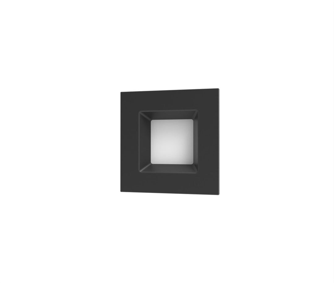 4" Inch Black Square Recessed Lighting Retrofit Can Lights - Wet Rated - 5CCT 2700K-5000K - 750LM