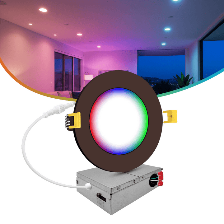 ultra slim 4 inch color changing LED recessed lights
