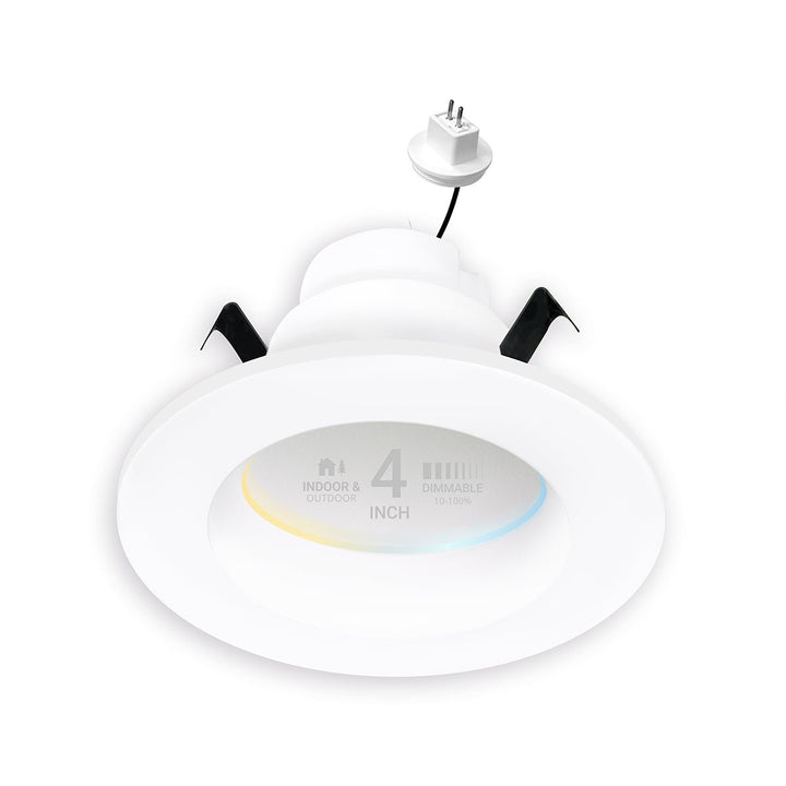 4" Inch MR16 LED Retrofit 12V Recessed Downlights - Wet Rated - 5CCT 2700K-5000K - 600LM - GU5.3 Base