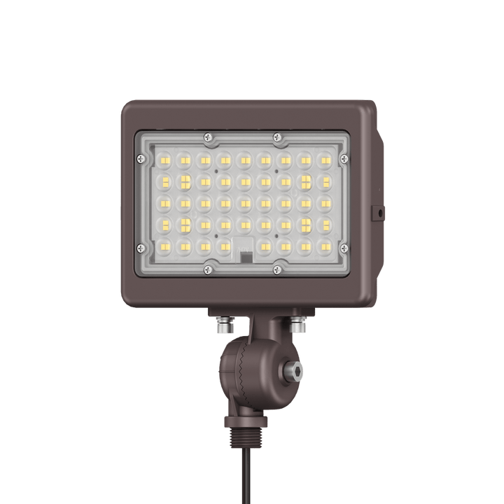 50W Bronze Flood Light LED Outdoor Security Lights - Waterproof - 3CCT 3000K-5000K - 7050LM - Knuckle Mount