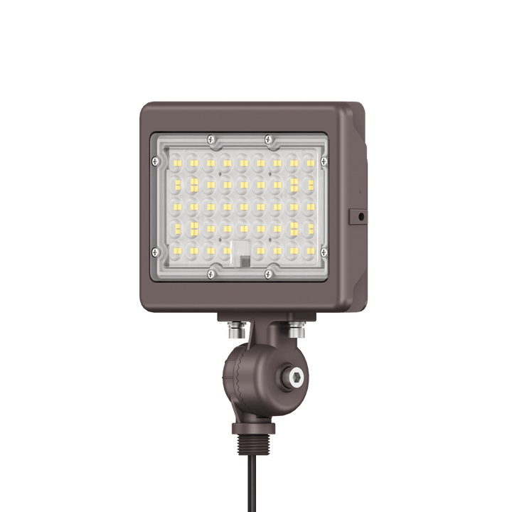 50W Bronze Flood Light LED Outdoor Security Lights - Waterproof - 3CCT 3000K-5000K - 7050LM - Knuckle Mount