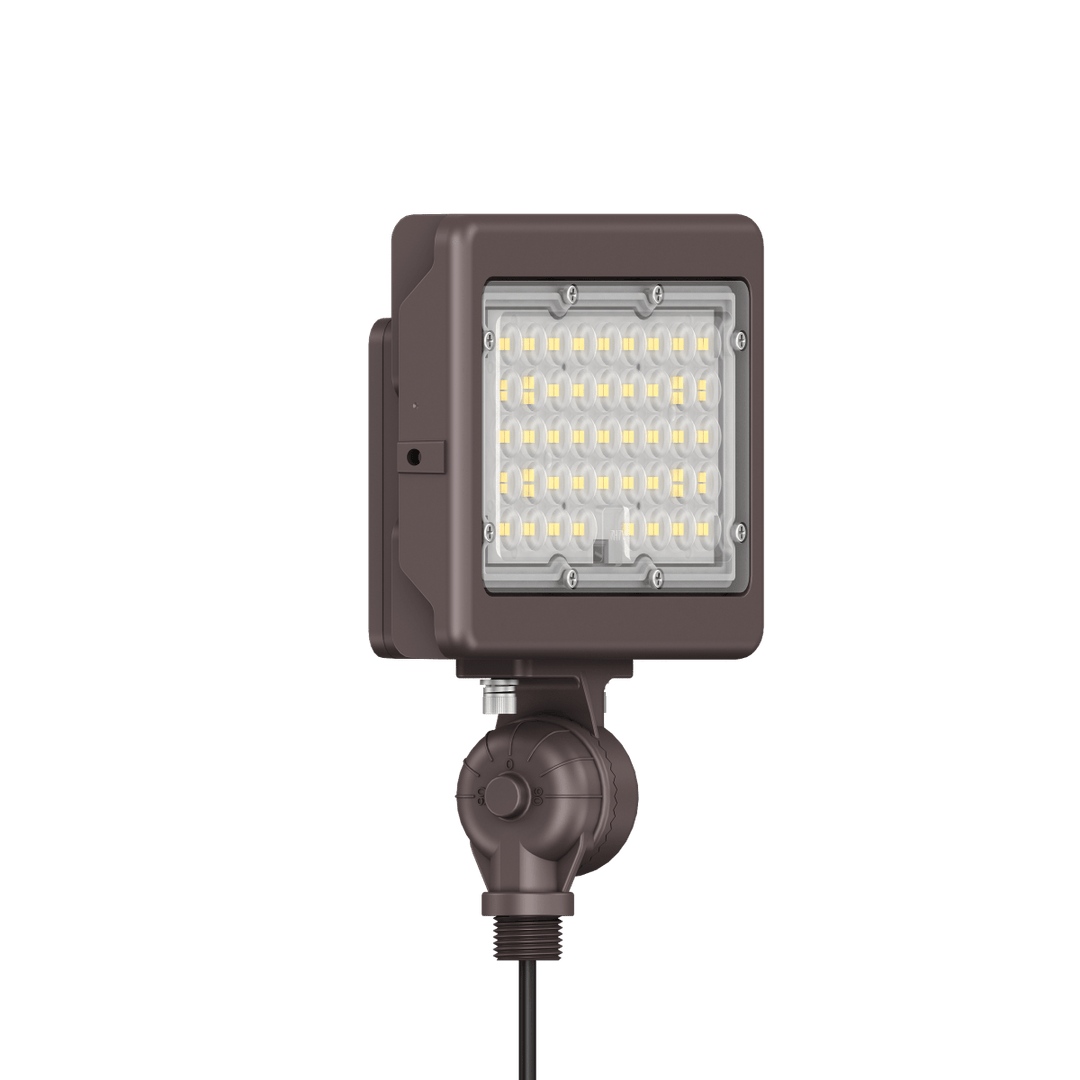 50W Bronze Flood Light LED Outdoor Security Lights - Waterproof - 3CCT 3000K-5000K - 7050LM - Knuckle Mount