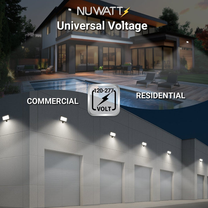 50W Bronze Flood Light LED Outdoor Security Lights - Waterproof - 3CCT 3000K-5000K - 7050LM - Knuckle Mount