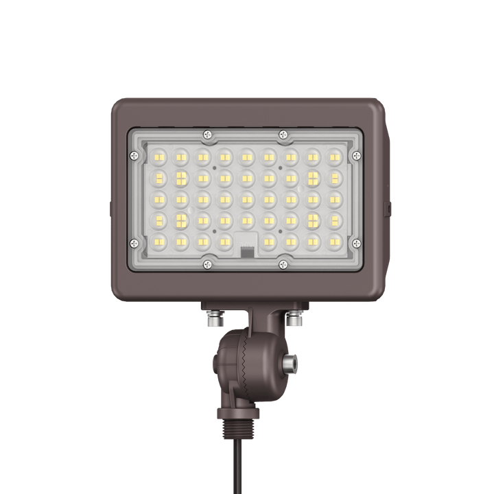 50W Bronze Flood Light LED Outdoor Security Lights - Waterproof - 3CCT 3000K-5000K - 7050LM - Knuckle Mount