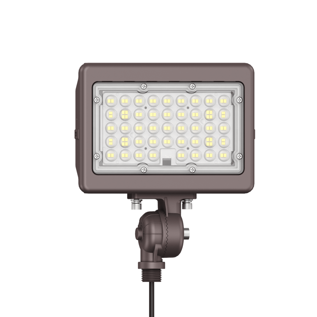 50W Bronze Flood Light LED Outdoor Security Lights - Waterproof - 3CCT 3000K-5000K - 7050LM - Knuckle Mount
