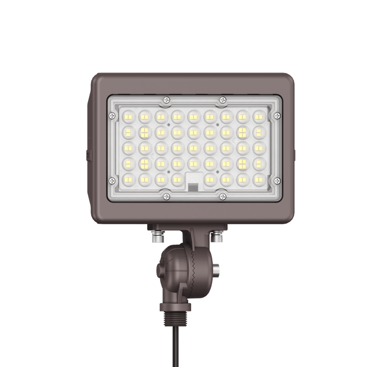 50W Bronze Flood Light LED Outdoor Security Lights - Waterproof - 3CCT 3000K-5000K - 7050LM - Knuckle Mount