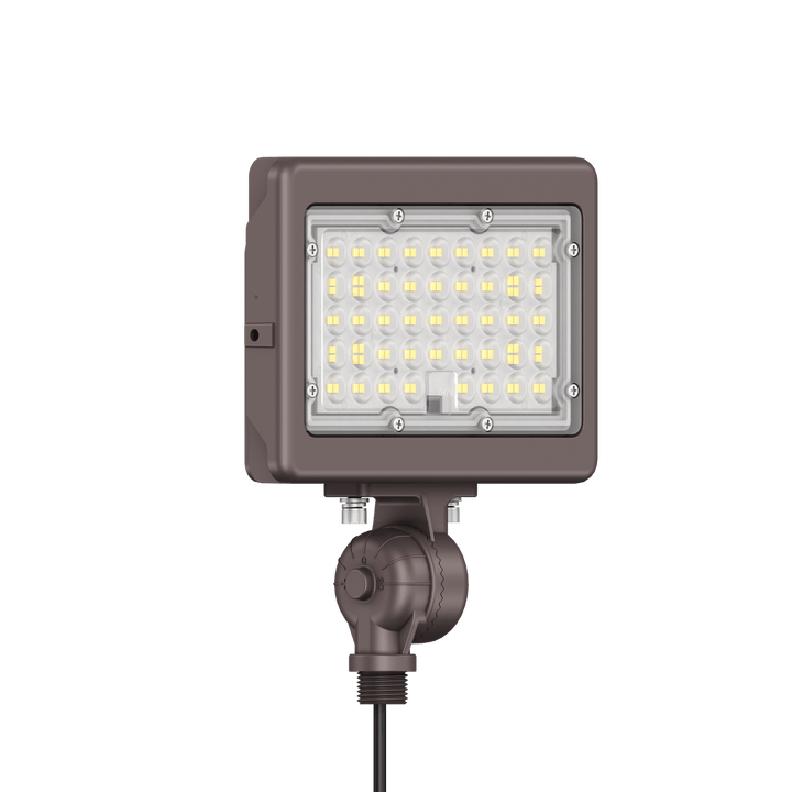 50W Bronze Flood Light LED Outdoor Security Lights - Waterproof - 3CCT 3000K-5000K - 7050LM - Knuckle Mount