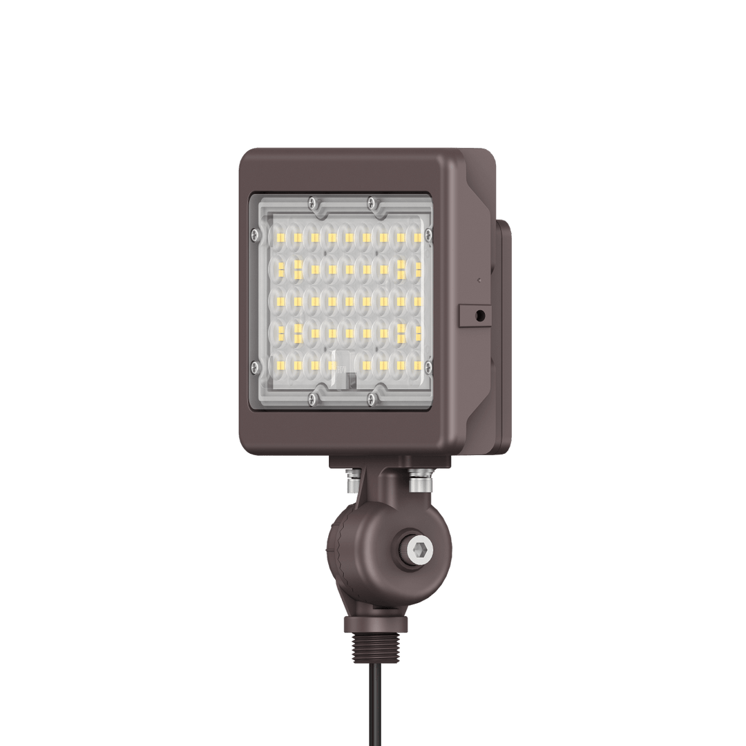 50W Bronze Flood Light LED Outdoor Security Lights - Waterproof - 3CCT 3000K-5000K - 7050LM - Knuckle Mount