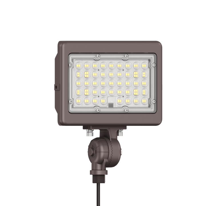 50W Bronze Flood Light LED Outdoor Security Lights - Waterproof - 3CCT 3000K-5000K - 7050LM - Knuckle Mount
