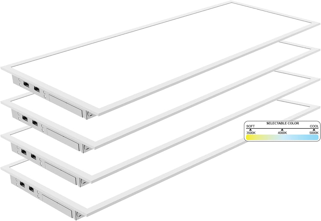 1x4 Foot Drop In Ceiling Panel LED Panel Flange Kit | NuWatt