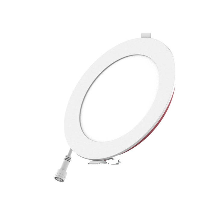 6" Inch 2 Hour Fire Rated Recessed Light Slim Canless LED Wafer Lights - Wet Rated - 5CCT 2700K-5000K - 1200LM