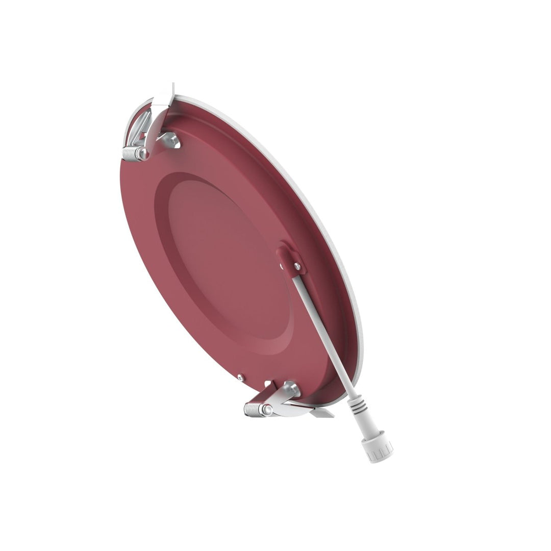 6" Inch 2 Hour Fire Rated Recessed Light Slim Canless LED Wafer Lights - Wet Rated - 5CCT 2700K-5000K - 1200LM