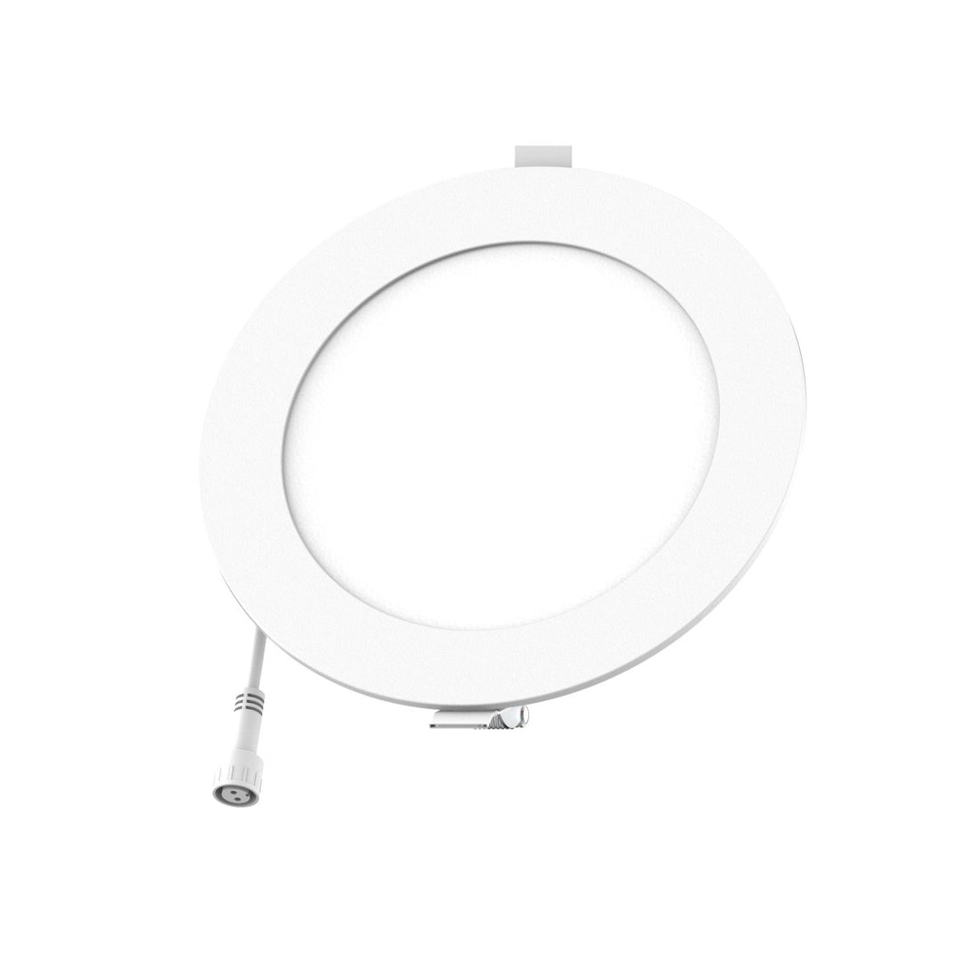 6" Inch 2 Hour Fire Rated Recessed Light Slim Canless LED Wafer Lights - Wet Rated - 5CCT 2700K-5000K - 1200LM