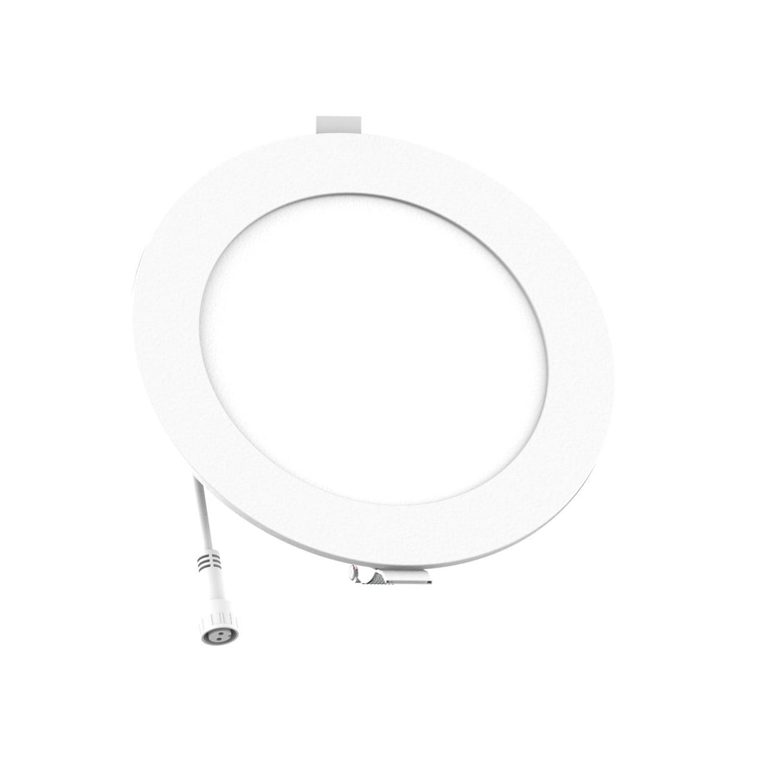 6" Inch 2 Hour Fire Rated Recessed Light Slim Canless LED Wafer Lights - Wet Rated - 5CCT 2700K-5000K - 1200LM