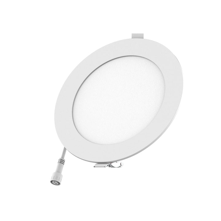 6" Inch 2 Hour Fire Rated Recessed Light Slim Canless LED Wafer Lights - Wet Rated - 5CCT 2700K-5000K - 1200LM