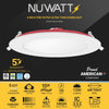 6" Inch 2 Hour Fire Rated Recessed Light Slim Canless LED Wafer Lights - Wet Rated - 5CCT 2700K-5000K - 1200LM
