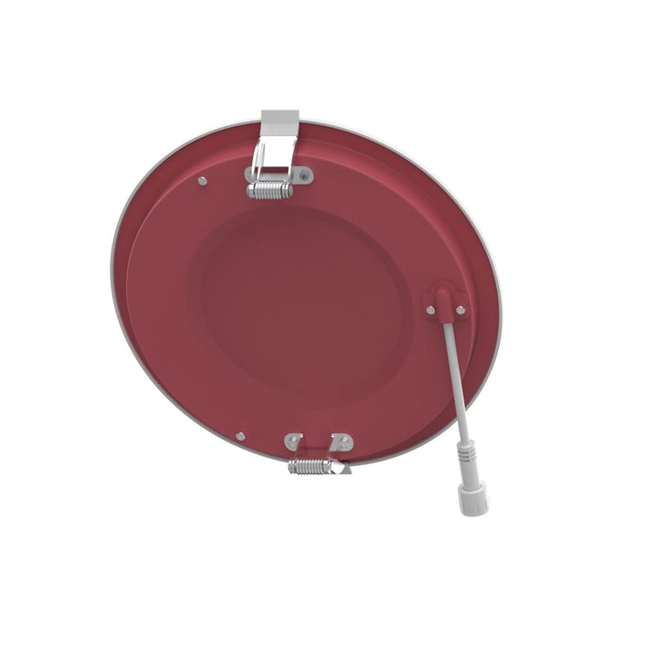 6" Inch Baffle Trim 2 Hour Fire Rated Recessed Light Slim Canless LED Wafer Lights - Wet Rated - 5CCT 2700K-5000K - 1200LM