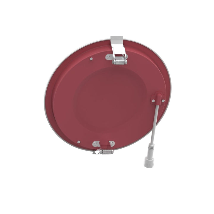 6" Inch Baffle Trim 2 Hour Fire Rated Recessed Light Slim Canless LED Wafer Lights - Wet Rated - 5CCT 2700K-5000K - 1200LM