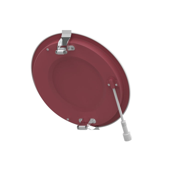 6" Inch Baffle Trim 2 Hour Fire Rated Recessed Light Slim Canless LED Wafer Lights - Wet Rated - 5CCT 2700K-5000K - 1200LM