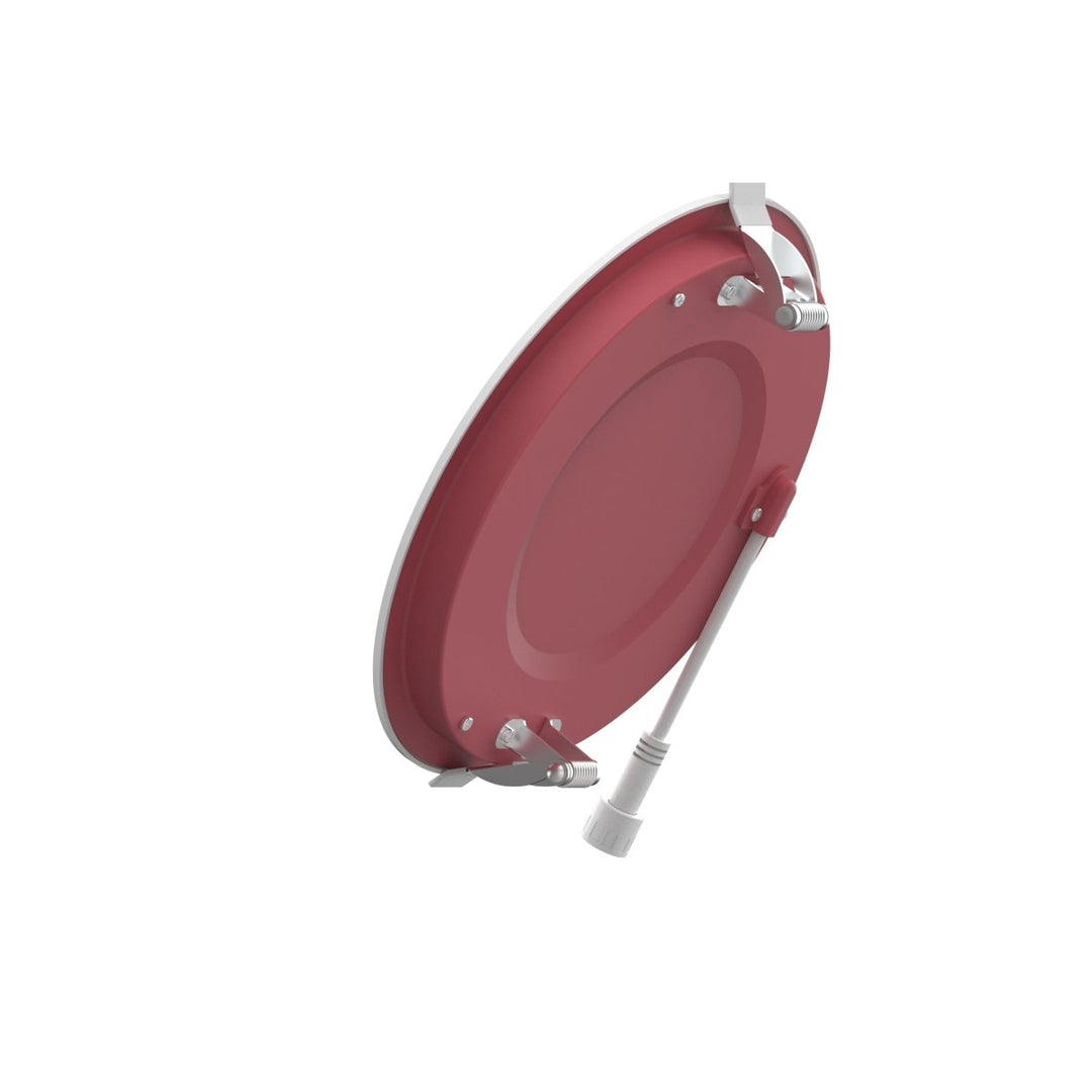 6" Inch Baffle Trim 2 Hour Fire Rated Recessed Light Slim Canless LED Wafer Lights - Wet Rated - 5CCT 2700K-5000K - 1200LM