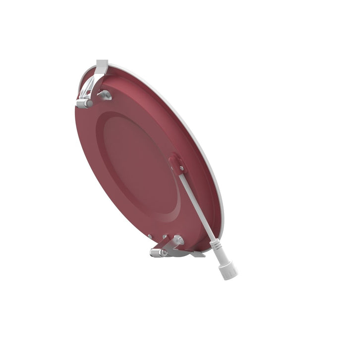 6" Inch Baffle Trim 2 Hour Fire Rated Recessed Light Slim Canless LED Wafer Lights - Wet Rated - 5CCT 2700K-5000K - 1200LM