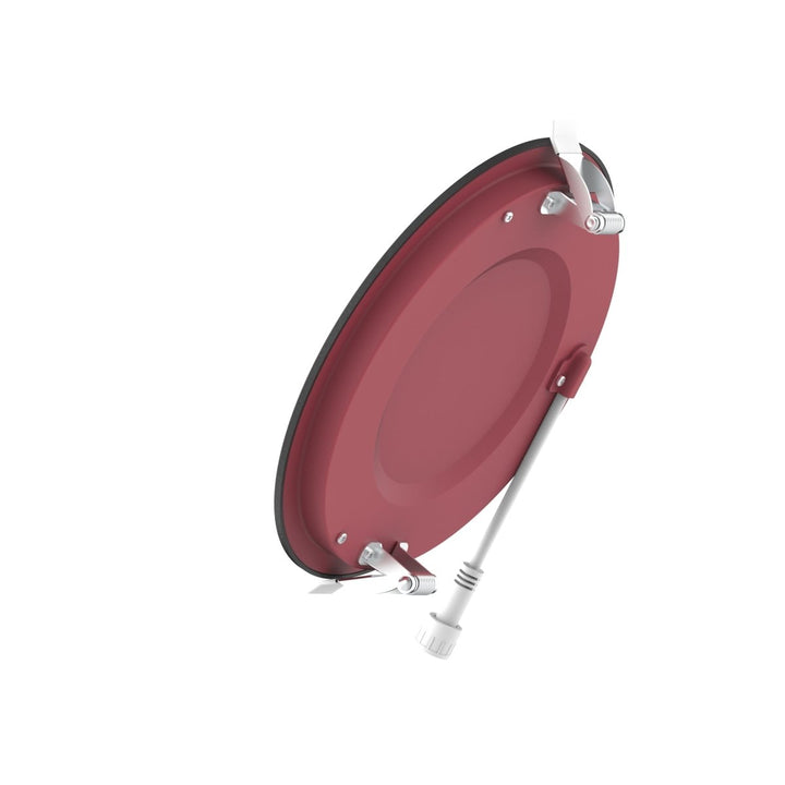 6" Inch Black 2 Hour Fire Rated Recessed Light Slim Canless LED Wafer Lights - Wet Rated - 5CCT 2700K-5000K - 1200LM