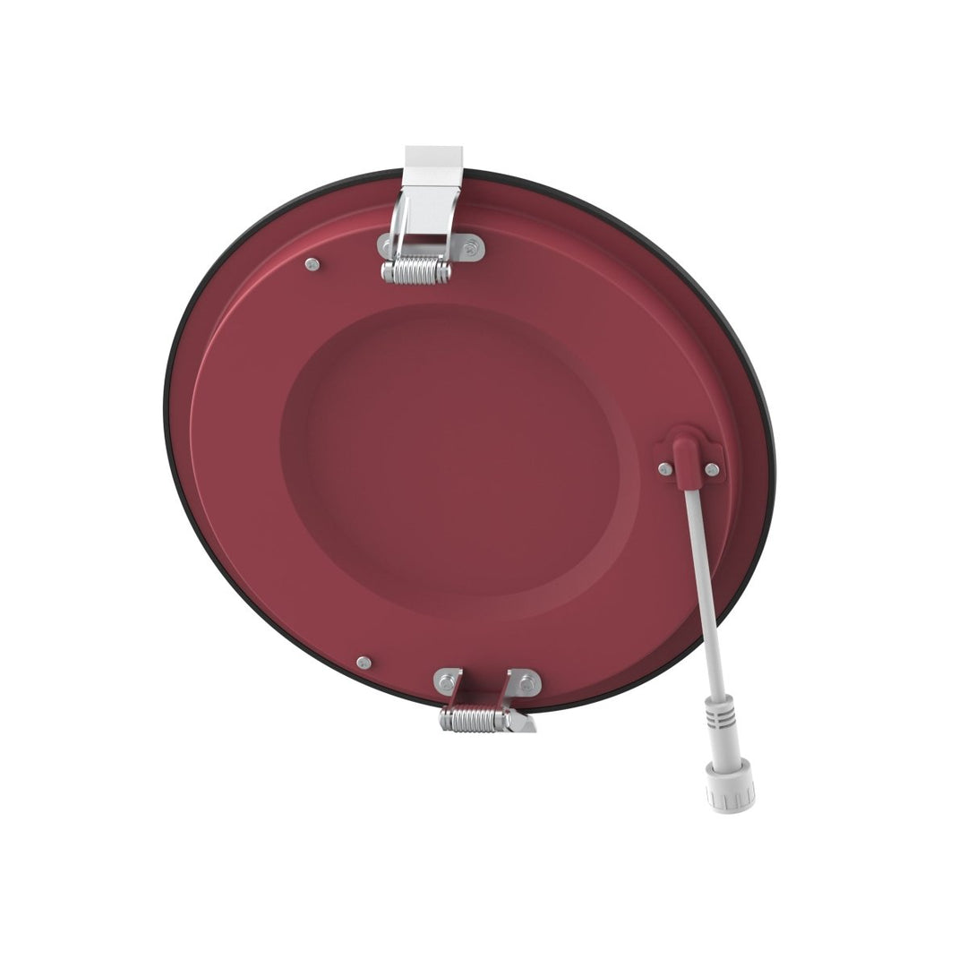 6" Inch Black 2 Hour Fire Rated Recessed Light Slim Canless LED Wafer Lights - Wet Rated - 5CCT 2700K-5000K - 1200LM