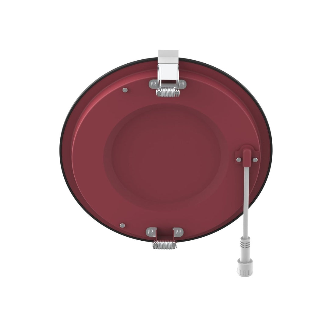 6" Inch Black 2 Hour Fire Rated Recessed Light Slim Canless LED Wafer Lights - Wet Rated - 5CCT 2700K-5000K - 1200LM