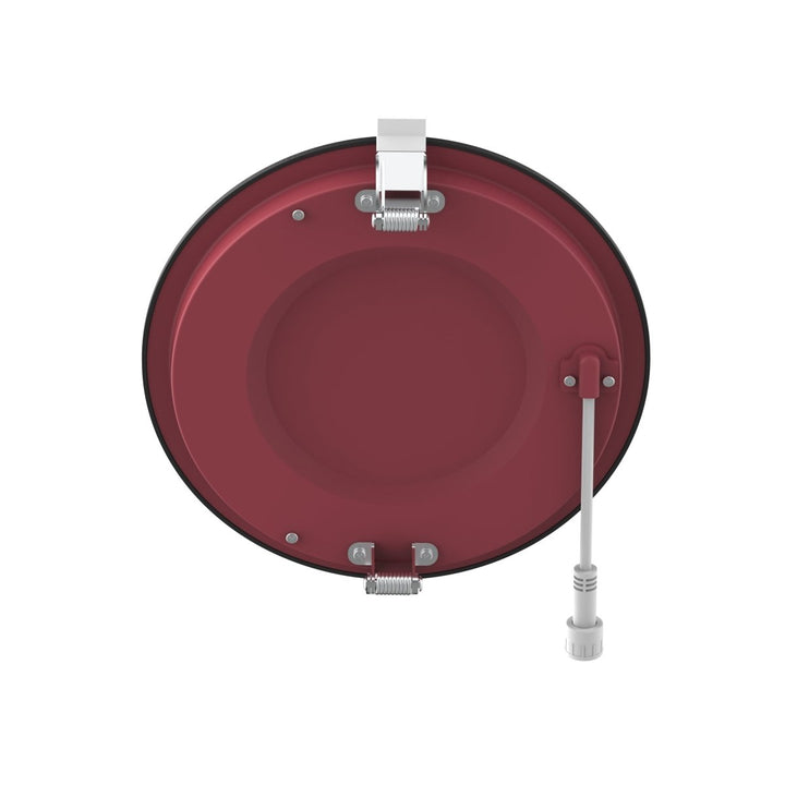 6" Inch Black 2 Hour Fire Rated Recessed Light Slim Canless LED Wafer Lights - Wet Rated - 5CCT 2700K-5000K - 1200LM