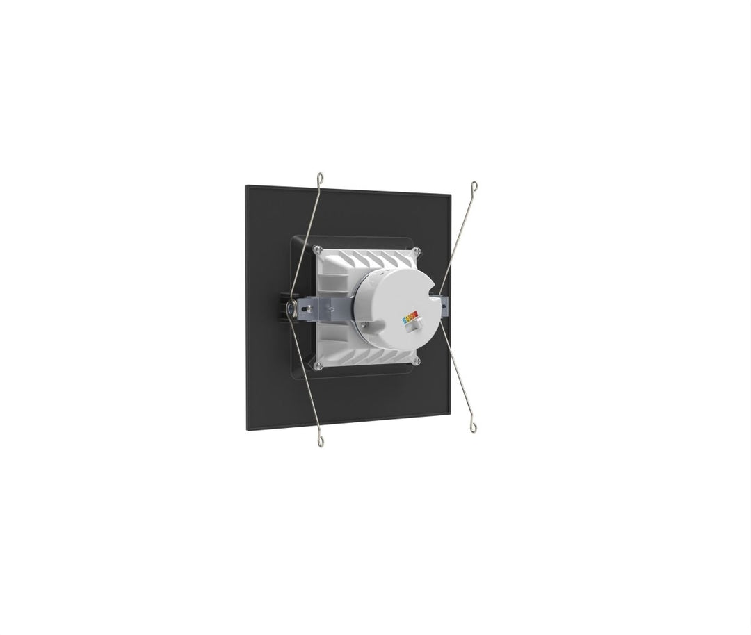 6" Inch Black Square Recessed Lighting Retrofit Can Lights - Wet Rated - 5CCT 2700K-5000K - 1100LM