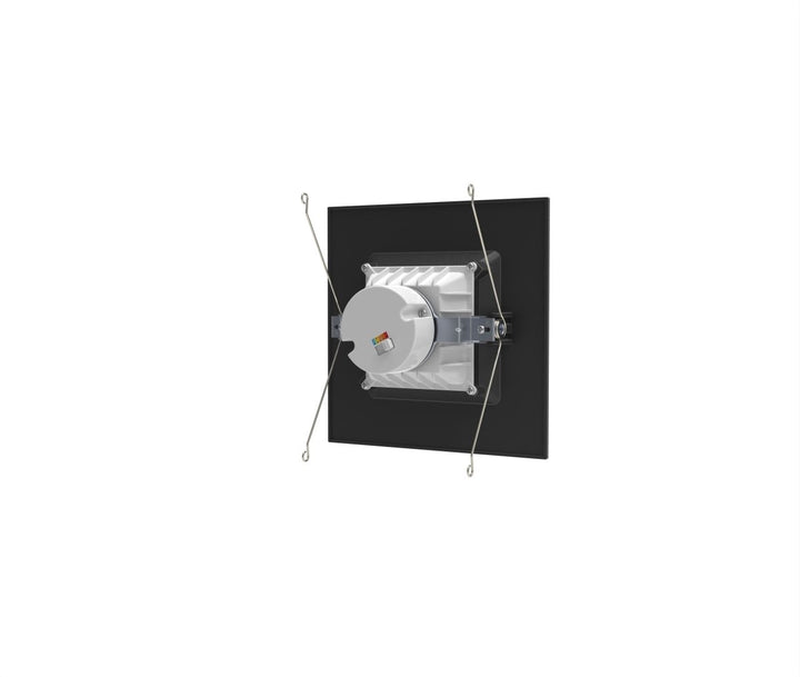 6" Inch Black Square Recessed Lighting Retrofit Can Lights - Wet Rated - 5CCT 2700K-5000K - 1100LM