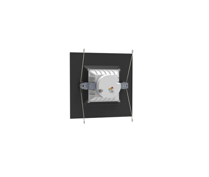 6" Inch Black Square Recessed Lighting Retrofit Can Lights - Wet Rated - 5CCT 2700K-5000K - 1100LM