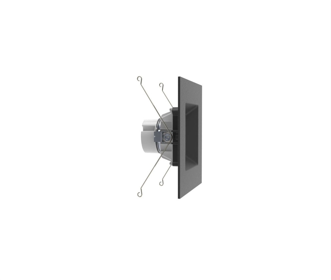6" Inch Black Square Recessed Lighting Retrofit Can Lights - Wet Rated - 5CCT 2700K-5000K - 1100LM