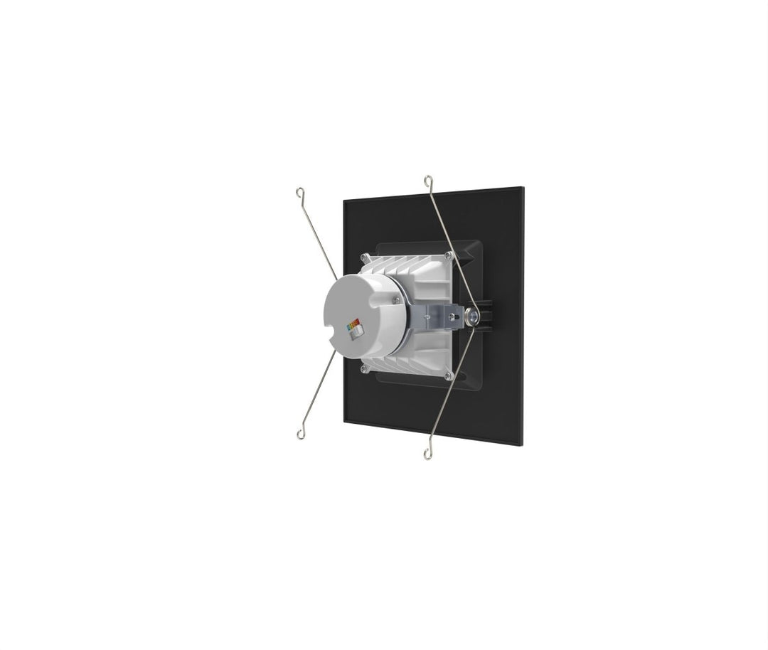 6" Inch Black Square Recessed Lighting Retrofit Can Lights - Wet Rated - 5CCT 2700K-5000K - 1100LM