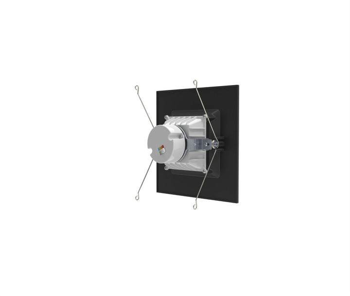 6" Inch Black Square Recessed Lighting Retrofit Can Lights - Wet Rated - 5CCT 2700K-5000K - 1100LM