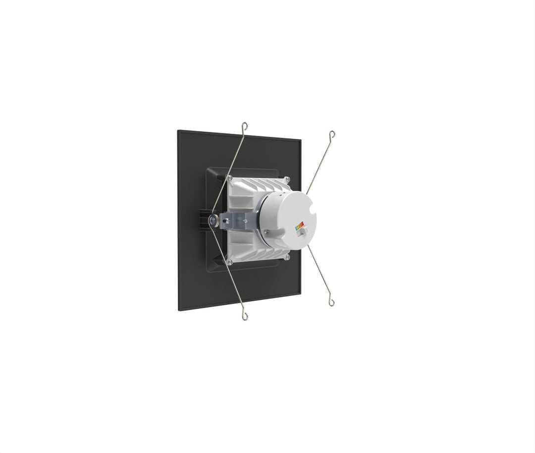 6" Inch Black Square Recessed Lighting Retrofit Can Lights - Wet Rated - 5CCT 2700K-5000K - 1100LM