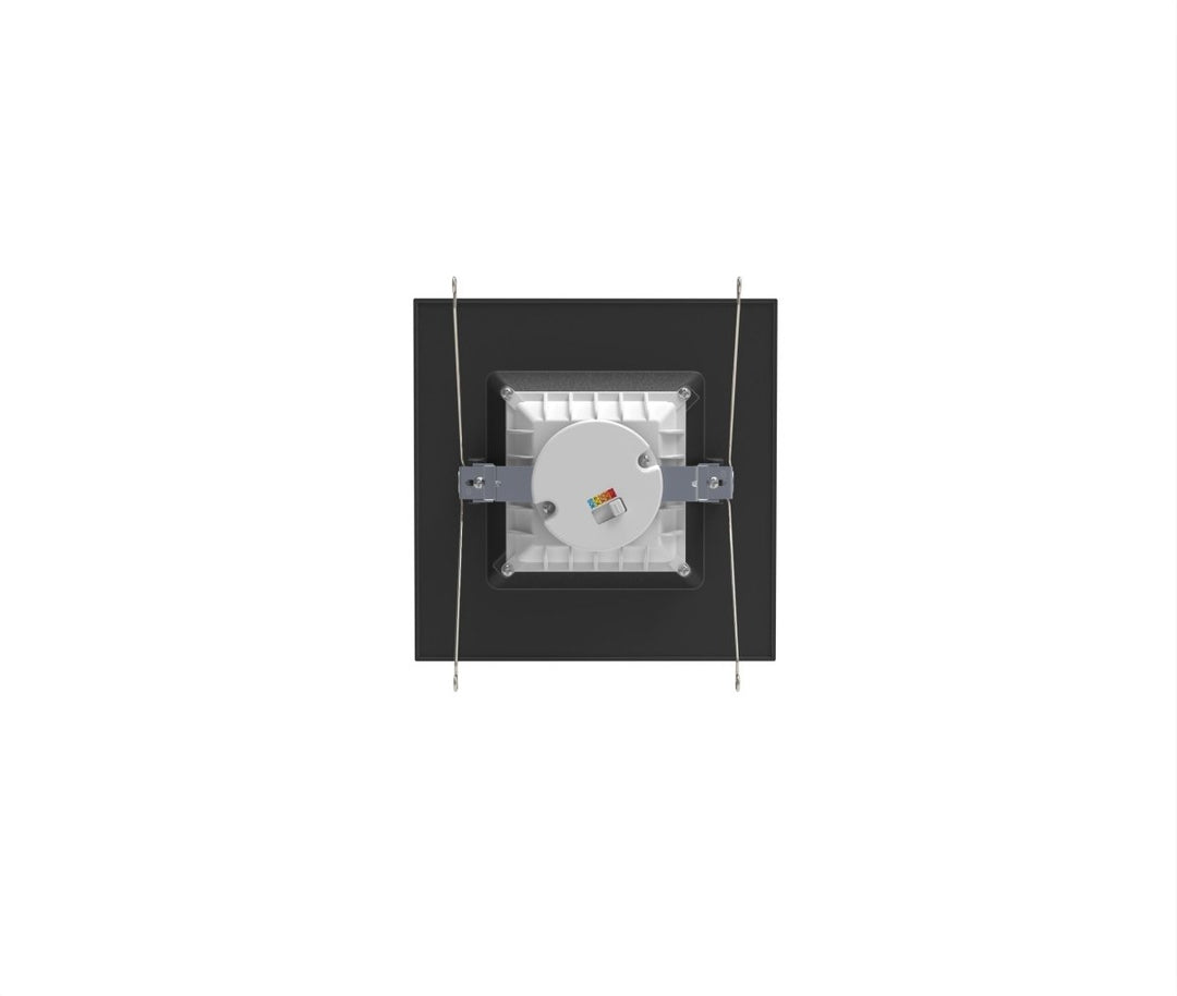 6" Inch Black Square Recessed Lighting Retrofit Can Lights - Wet Rated - 5CCT 2700K-5000K - 1100LM