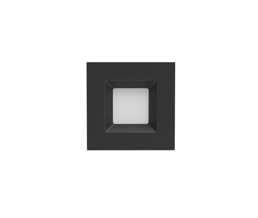 6" Inch Black Square Recessed Lighting Retrofit Can Lights - Wet Rated - 5CCT 2700K-5000K - 1100LM
